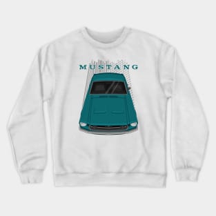 Ford Mustang Fastback 1968 - Aqua Crewneck Sweatshirt